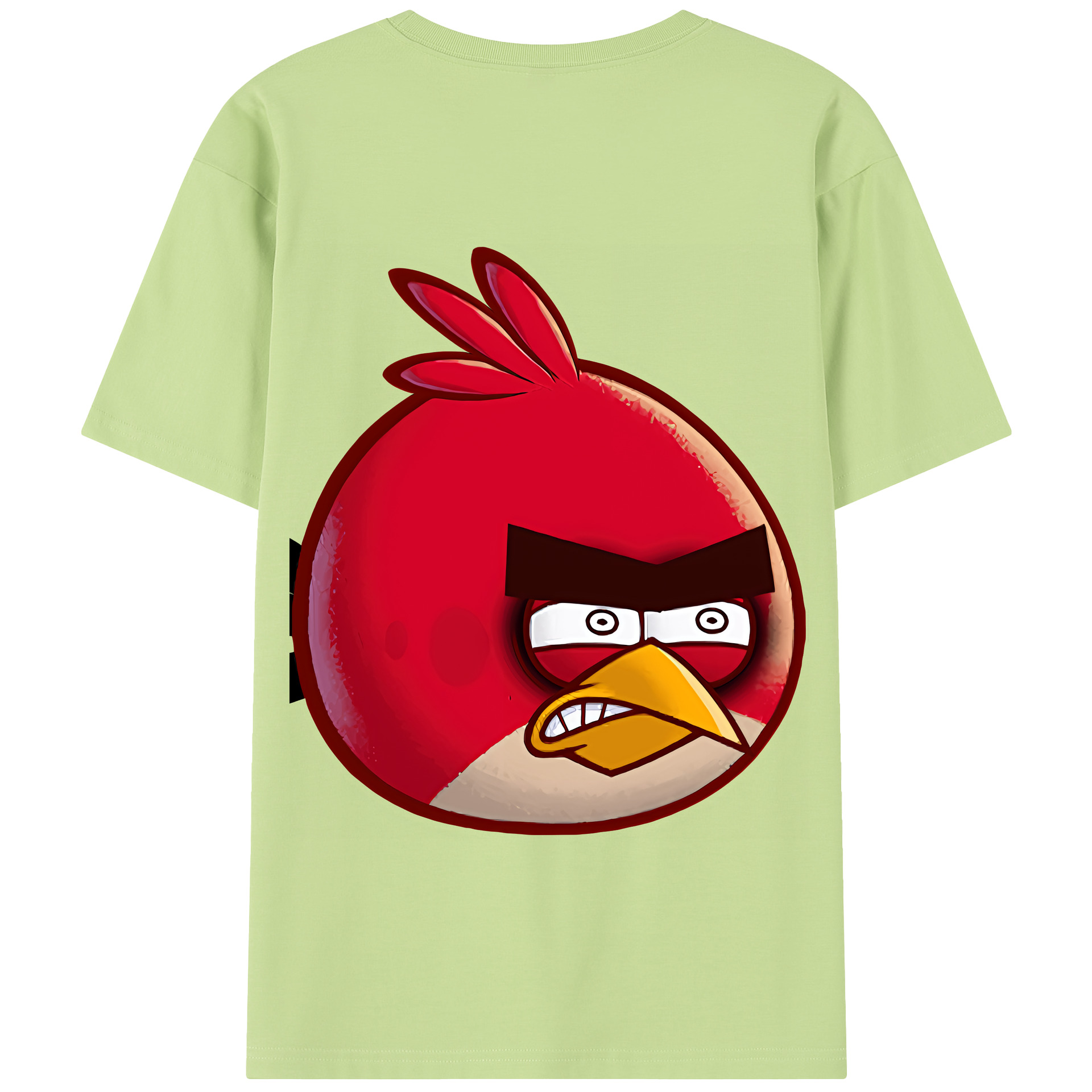 （画像用） Angry Birds アングリーバード 綿100％半袖Tシャツ（背面プリント）